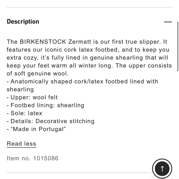 BIRKENSTOCK Zermatt Shearling Slippers Clogs Light Gray Wool Felt UK 40/US 9 - Picture 15 of 16